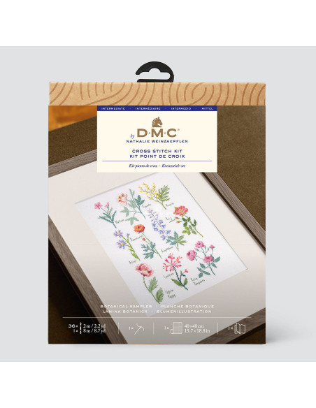 Borduurpakket kruissteek - Botanische plank