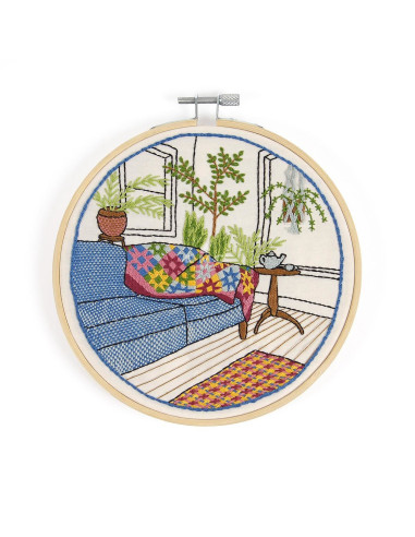 Borduurpakket - Wintertuin