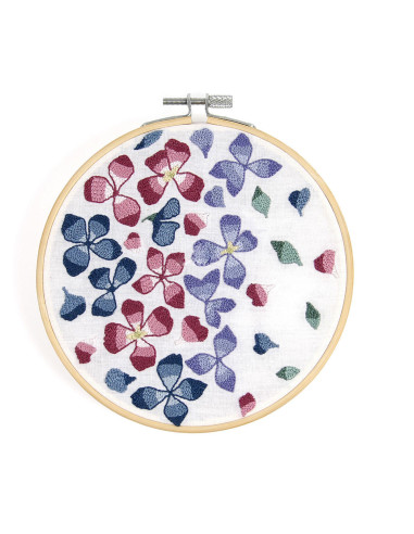 Punch needle kit - Hortensia bloemblaadjes