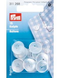 Knopen voor blouses imitatie parelmoer - 15 mm