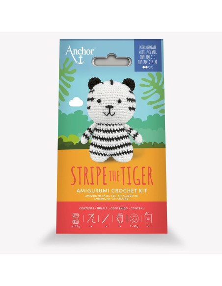 Amigurumi kit - Stripe de witte tijger
