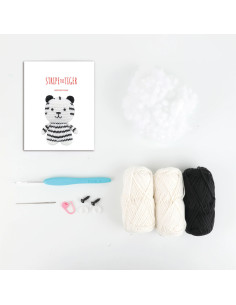 Amigurumi kit - Stripe de witte tijger 2