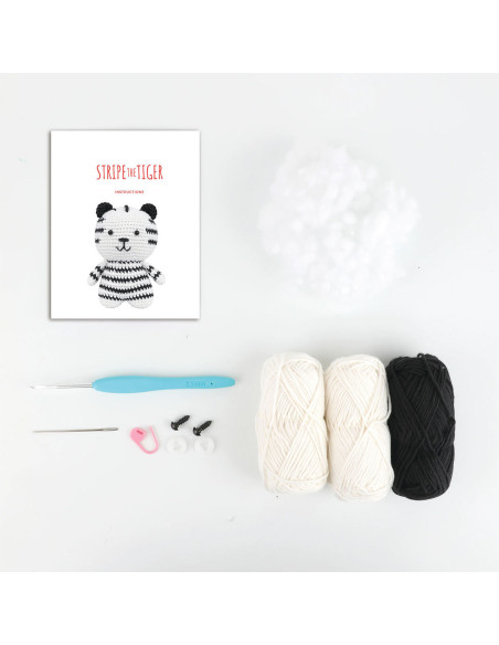 Amigurumi kit - Stripe de witte tijger