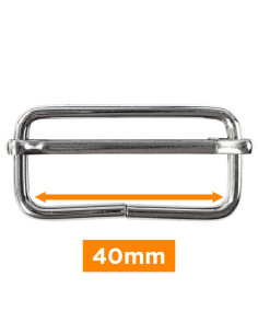 Glijdende gesp - Zilver 40 mm