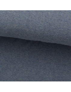 Fijn gemêleerde jersey stof - Blauw