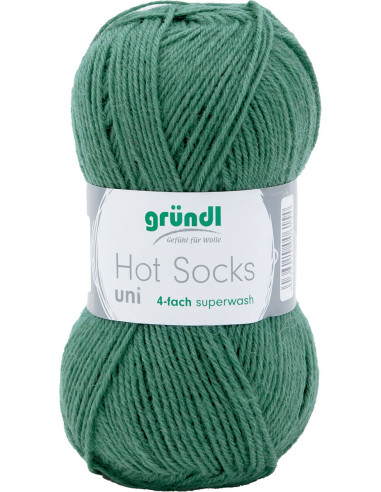 Hot Socks effen sokkenwol 50 Gründl