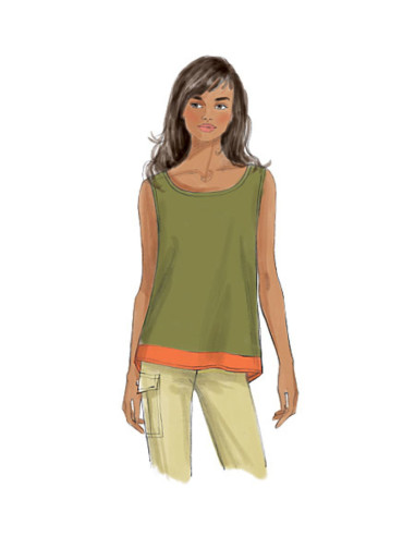 Bovenstuk patroon - Butterick 6214