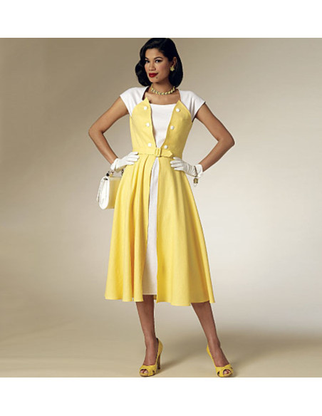 Jurkpatroon en riem - Butterick 6211
