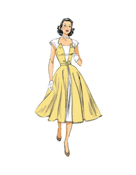 Jurkpatroon en riem - Butterick 6211