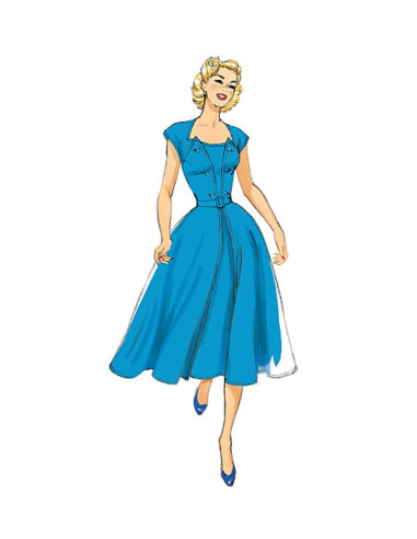 Jurkpatroon en riem - Butterick 6211