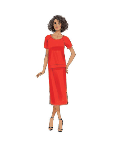 Top, jurk en rok patroon - Butterick 6207