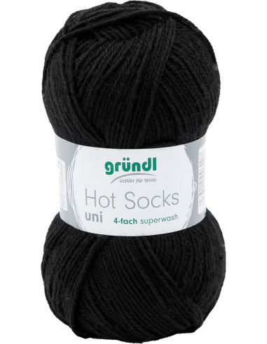 Hot Socks effen sokkenwol 50 Gründl