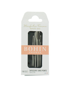 Kruissteeknaalden, canvas en breinaalden zonder punt Bohin - Assortiment 18/22