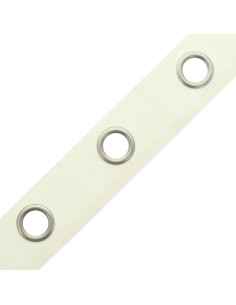 Mat zilveren oogjesband - Off-white 2