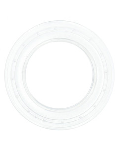 Set van 8 gordijnringen Ø44 mm - Transparant - Transparant