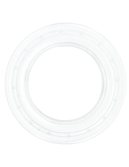Set van 8 gordijnringen Ø44 mm - Transparant - Transparant