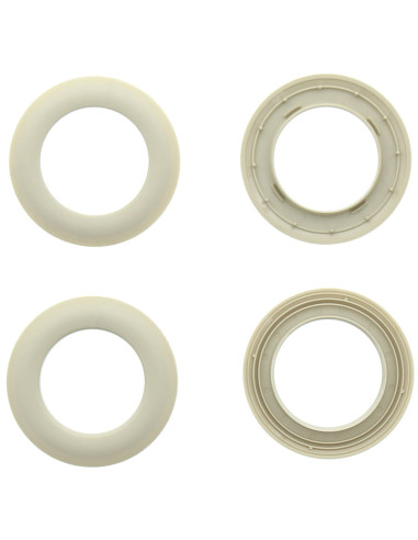 Set van 8 gordijnringen Ø44 mm - Mat - Steen