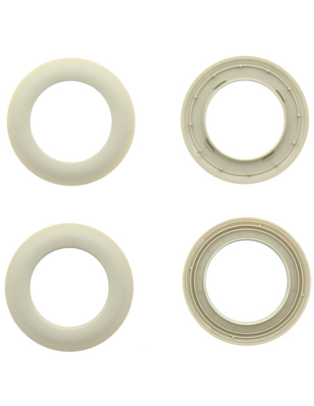 Set van 8 gordijnringen Ø44 mm - Mat - Steen