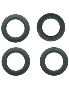 Set van 8 gordijnringen Ø44 mm - Mat - Grijs 2