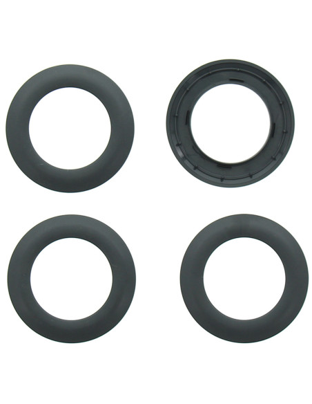 Set van 8 gordijnringen Ø44 mm - Mat - Grijs