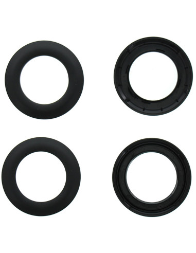Set van 8 gordijnringen Ø44 mm - Mat - Zwart