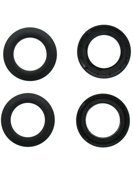 Set van 8 gordijnringen Ø44 mm - Mat - Zwart