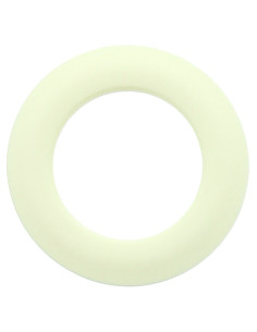 Set van 8 gordijnringen Ø44 mm - Mat - Crème