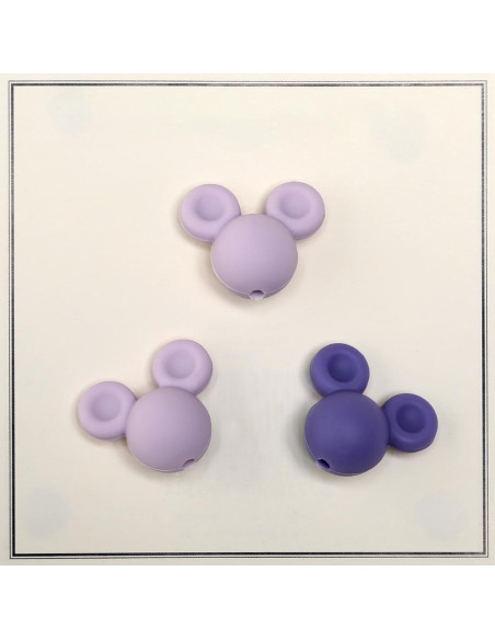 Mickey siliconen kralen voor rammelaars, fopspeenketting baby