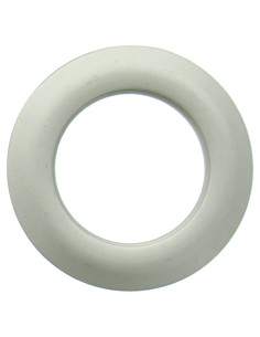 Set van 8 gordijnringen Ø44 mm - Satijn - Licht zilver