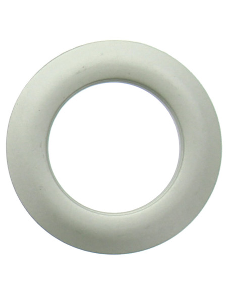 Set van 8 gordijnringen Ø44 mm - Satijn - Licht zilver