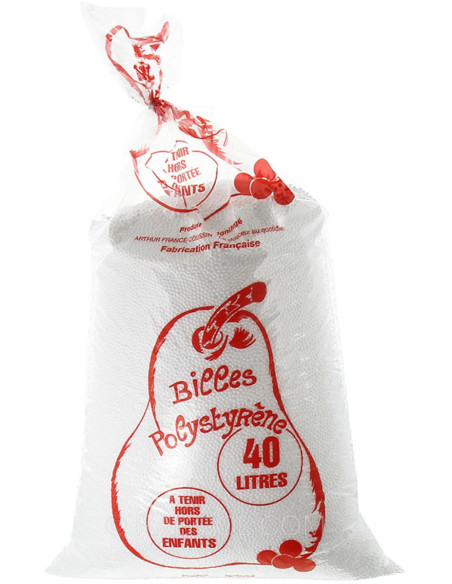 Witte polystyreenkorrels 40 liter Arthur