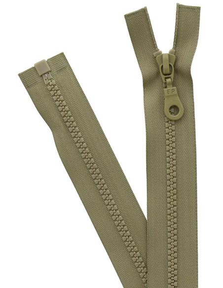 Scheidbare synthetische ritssluiting - Middel beige