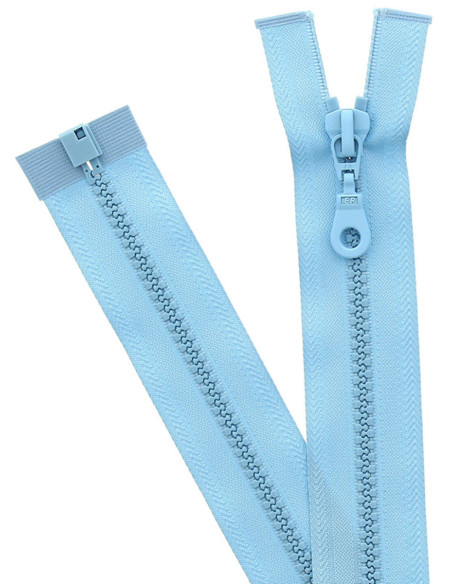 Scheidbare synthetische ritssluiting - Babyblauw