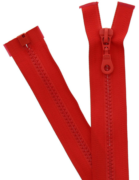 Scheidbare synthetische ritssluiting - Vermiljoenrood