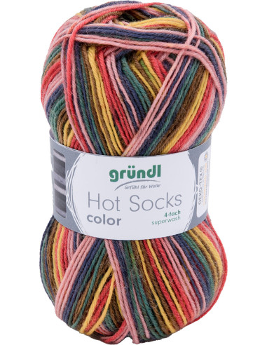 Hot Socks kleur Gründl sokkenwol