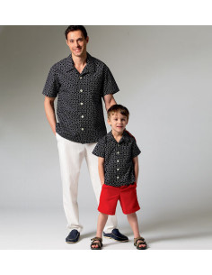 Patroon voor overhemd, korte broek en broek - McCall's 6972
