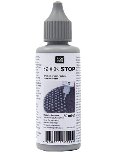 Antislip latex fles voor sokken - Grijs