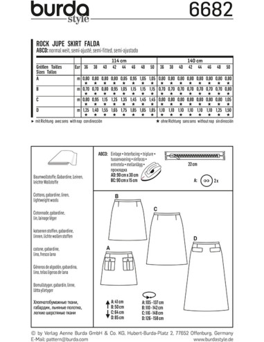 Rokpatroon - Burda 6682