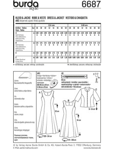 Jurk en jasje patroon - Burda 6687 2