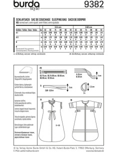Slaapzakpatroon - Burda 9382 2