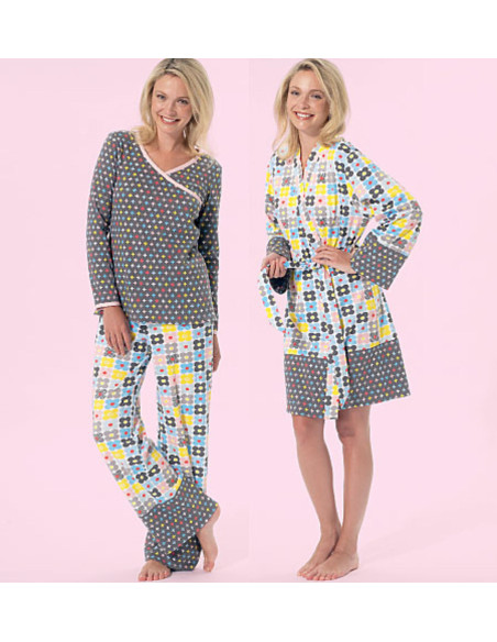 Patroon voor badjas, riem, tops, jurk, short en broek - McCall's 7297