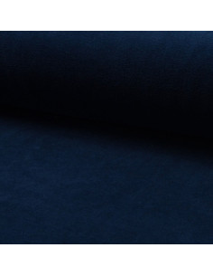 Nicky velours stof - Marineblauw