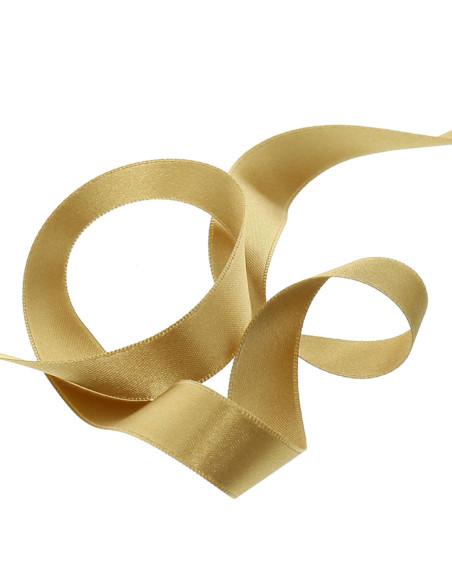 Satijnen lint - Goudbeige