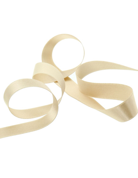 Satijnen lint - Lichtbeige