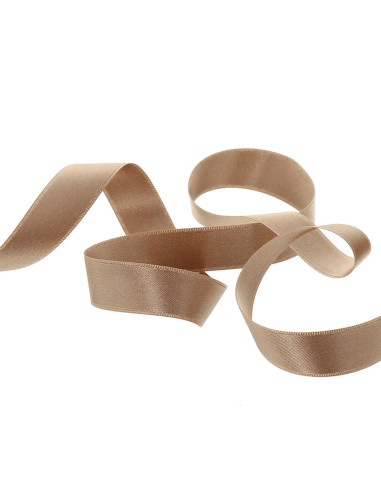 Satijnen lint - Beige