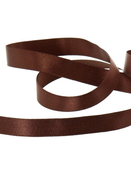 Satijnen lint - Chocolade