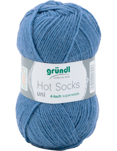 Hot Socks effen sokkenwol 50 Gründl