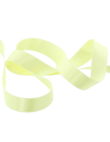 Satijnen lint - Lichtgeel