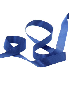 Satijnen lint - Spijkerbroek blauw