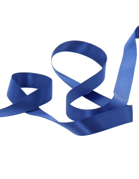 Satijnen lint - Spijkerbroek blauw